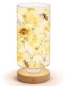 DIY Dimmable Acrylic Puzzle Lamp, Honeybee Sunflower Garden Nightlight