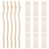 DIYEAH 50pcs Natural Wood Craft Sticks for DIY Projects and Home Decor, Resistant to Deformation with Versatile Use in Crafting and Model Making