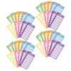 DIYEAH 60pcs Candy Prints Budget Planner Inserts for A6 6-hole Ring Binder, Paper Cash Expenditure Sheets with Smooth Writing Surface for Bookkeeping and Expense Tracking