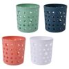 DIYEAH Pen Holders Desktop Storage Containers 4pcs Decorative Five-pointed Star Hollowed Multi-functional Made of Sturdy Pp Plastic Compartment Design for Home and Office Use