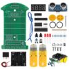 DIY Electronic Kit Car Infrared Induction Ranging Parts Ultrasonic Module DIY Patrol Smart Robot Practice Kits Fun Experiment Teaching Practice Circuit Board Including PCB, Components, Chassis, Motor