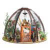 DIY Flower Room Model Kit Creative Wooden Assembly Craft for Adults and Children, 22 X 22 X 16cm EcoFriendly Decor
