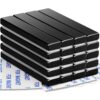 DIYMAG Neodymium Strong Magnets，24 Pcs Magnet Strip for Fridge Craft Black