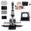 DIY Magnet Kit for Custom Fridge Magnets, Rectangular Press Machine with 100 Sets Supplies and Paper Cutter for Photo Craft Magnet Making