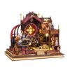 Diymnhaus-Miniature Dollhouse Kit DIY Adult Assembly Kit Miniature Dollhouse Scenes Architectural Models 3D Wooden Puzzle Home Decor Creative