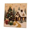 DIY Pearl Christmas Painting Wall Decor Set, 30 x 30 cm, Handmade Hanging Wall Art, Seasonal Home Ornament, Christmas Craft Kit for Indoor Festive Display
