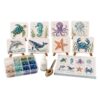 DIY Sea Glass Mosaic Art Kit | Sea Glass Art Kit with Colorful Glas Pieces