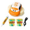 DIY Slime Track Car Set, Rechargeable Mini Track Car with Slime Syringe and Magic Slime Cup, Creative Slime Activity Kit, Tabletop Slime Track Set for Indoor Play，1