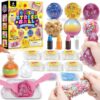 DIY Squishy Making Kit - Make Your Own Squishy Stress Balls | with 8 TPR Skins, 6 Slime Packs, 13 Fillers & 8 Reusable Clips, Squishy Maker Kit & Sensory Craft Toy Gift Anxiety Relief Craft Toy