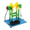 DIY Wind Power Generation Experiment Model, Easy-Assemble Energy Demonstration Kit, Compact PP Material Scientific Assembly for Physics Principle Research