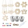 DIY Wood Bird Feeder Kit - Sparrow Food Container Making Set