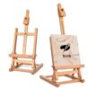 DJAR 25" Adjustable Beech Wood Tabletop Easel for Painting, Natural