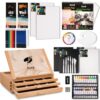 DJAR 87 Pcs Acrylic Paint Set with Tabletop Art Easel, 3-Drawer Storage Box