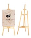 DJAR Wooden A-Frame Art Easel Stand for Painting, Signs & Posters