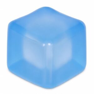 Djyxoglyn Adult-Size 2.76inch/7cm Stress Cube – Larger Than Mini Squishy Cubes, Slow-Rise Sensory Fidget for Stress Relief, Focus & Light Hand Exercise – Safe for Ages 3+ (Blue)