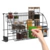 dkfgtna 3-Tier Pull Down Spice Rack Organizer, 14.6 * 7.9 * 7.9in 11 lbs Load Capacity Pull Out Spice Organizer Shelf for Inside Cabinet Pantry Expandable Display Riser Shelf Kitchen Seasoning Shelf