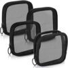 Dnyucen 20pcs Mini Travel Makeup Storage Bag with Zipper Cosmetic Toiletry Organizer Mesh Pouch