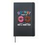 Do-nut forget us Coworker | New Job | Leaving Job Hardcover Journal, Black