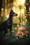 Doberman 500 Pieces Puzzle for Adults, Educational Intellectual Jigsaw Puzzle, Animal Fantasy Puzzles for Adults Fun Game 15.2 * 20.8 Inch