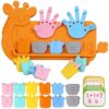 DOCEPERT Preschool Learning Toys,Upgraded Silicone Montessori Educational Math Manipulatives Toys for Toddlers 3-5,Number Counting Blocks Playtime Toys for 3-5 Year Boys Girls Birthday Gifts
