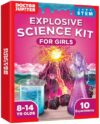 Doctor Jupiter Explosive Science Kit for Girls Ages 8-10-12-14 | Birthday Gift Ideas for 8,9,10+ Year Olds | Chemistry Set, STEM Toy Kit with 10 Experiments | Learning & Educational Projects
