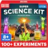 Doctor Jupiter Super Science Kit for Kids Age 8-12 | STEM Toys for Ages 8-9-10-11-12-13-14 with 100+ Experiments | Birthday Gift Ideas for Boys & Girls 8+ Years Old | Crystal Growing Chemistry Set