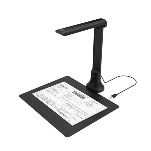 Document Camera & Book Scanner, DB8401 16MP USB Document Camera & Scanner for Classroom/Office, with Auto Focus, OCR & Text‑to‑Speech, Portable Document Scanner & Book Camera, for Windows/macOS