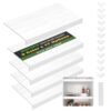 DOFOPO Wire Rack Covers, Foamed PVC Wire Shelf Covers for Pantry Removable Closet Cabinet Bathroom Kitchen Shelving Decoration(White,22x12 inch)