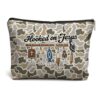 DOFQZ Christian Fishing Camo Makeup Bag Faith Gifts for Women
