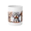 Dog Mug - Cute Cartoon Dog Artwork on a 15oz Ceramic Coffee Mug for Dog Lovers