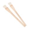 DOITOOL 2pcs Wooden Handle Paint Brushes for Crafts and Painting Walls, Easy to Carry Painting Brush Set Suitable for Professional Artists
