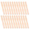 DOITOOL 80pcs 8 Inch Wavy Wooden Craft Sticks Smooth Unfinished Wood Fan Handle Sticks Compatible with Glue Enhanced Friction for Model Building and Home DIY