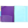 DOITOOL Plastic File Folder Organizer with 12 Inner Pages, Multi-Function Document Holder for Offices and Schools, Paper Container for Organizing Documents and Household Files