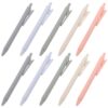 DOITOOL Retractable Ballpoint Pens Black Ink Plastic and Metal Construction 10pcs 0.5mm Smooth Writing Ball Point Pens with Clip for Office and School Use