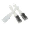 DOITOOL Stainless Steel Wire Brush and Portable Plastic Handle 3pcs with Deep Gap Cleaning Function for Collectibles and Delicate Surfaces Suitable for Home and Travel Use