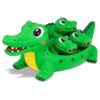 DolliBu Alligator Family Bath Toy Set - Wild Animal Bath Toys for Kids, Cute Alligators for Fun Bathtub Accessories, Floating Animal Themed Gifts for Little Boys and Girls Bathtime - Green Alligator