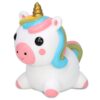 DolliBu Unicorn Bath Buddy Water Squirter Toy - Floating Fantasy Animal Bath Toy for Bathtub, Pool, or Beach, Fun Unicorn Rubber Water Toy for Bath Time - 3 Inches