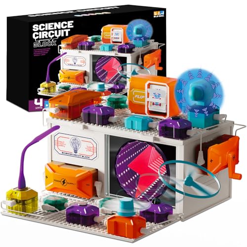 Dollox Science Kits for Kids – Level 4 Electrical Circuit Blocks with 380+ Projects, Educational Electronics Toy for Boys & Girls, Perfect Christmas & Birthday Gift
