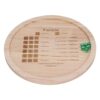 Domary Deluxe Farkle Set Wooden Dice Tray 10 Dice and Accessories for Classic Family Game Night to Improve Math Skills (Round 30cm)