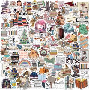 Domierley 100 PCS Book Stickers for Kindle, Bookish Reading Literary Quote Lover for Water Bottles Phone Case Laptops Gifts Decal Decor for Teens Women Adults Book Themed Readers