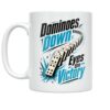 Dominoes Down Eyes On Victory Mug - Competitive Play Design - 11 oz Ceramic