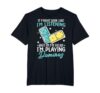 Domino Games Dominoes Funny Gaming Mexican Trains Player T-Shirt, Men's Big and Tall, Black, 6X Tall