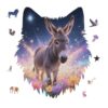 Donkey in Magic Blooms Wooden Jigsaw Puzzles for Adults