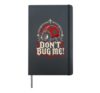 Dont Bug Me! Funny Ladybird Beetle Insect Joke Saying Hardcover Journal, Black