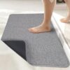 DONYN Ultra Thin Bathroom Rugs,Rubber Bath Mats for Bathroom,No Slip Bath Rugs,Quick Dry,Machine Washable,Low Pile,Absorbent,Shower Outside,Sink,Home Decor Accessories