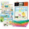 Dooloo Learn to Read & Spell Phonics Pad, Interactive Electronic Learning Pad with 242 Sound Pages Card, Fun Learning Activities for Kids 3-10 Years Old