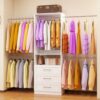 dooloric Closet System with Drawers, Closet Organizer System,5 Rods 4FT-9FT