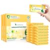 Dorahoney Travel Antibacterial Hand Wipes, 99% Water Hand Sanitizer Wipes, Safe for Sensitive Skin & Hypoallergenic Hand Sanitizing Pocket Wipes, 144 Count (24 Packs of 6)