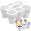 DoubleFill 4 Pack Plastic Classroom Caddy for School, Classroom Pencil Caddy Organizer with Handle for School, Cup, Pencil, Pen, Art Supply, Drink Delivery