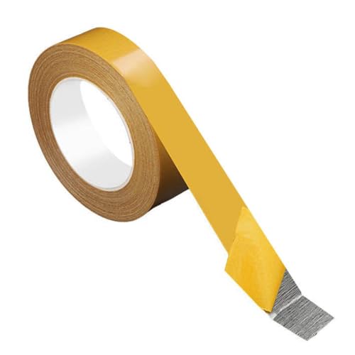 Double Sided Carpet Tape, 1"×65 FT Stick Adhesive Mesh Strong Double Tape Heavy Duty for Wedding Edge Banding Anchoring,Tack Removable Clear Duct Tape for Floor Wall Office Decor (1"×65 FT)